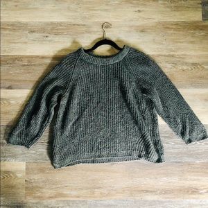 ZARA Gray Knit Sweater